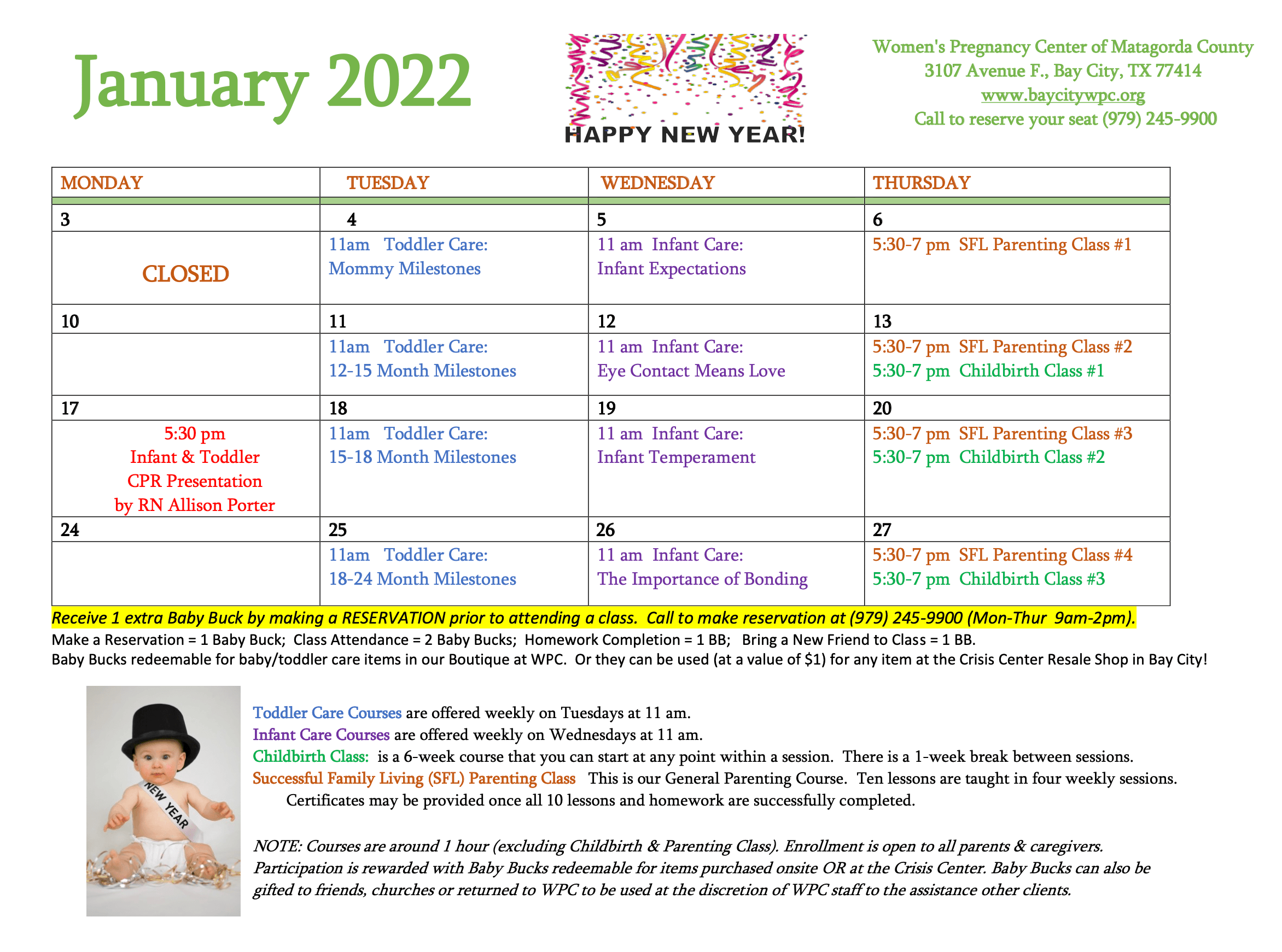 WPC April 2021 Calendar