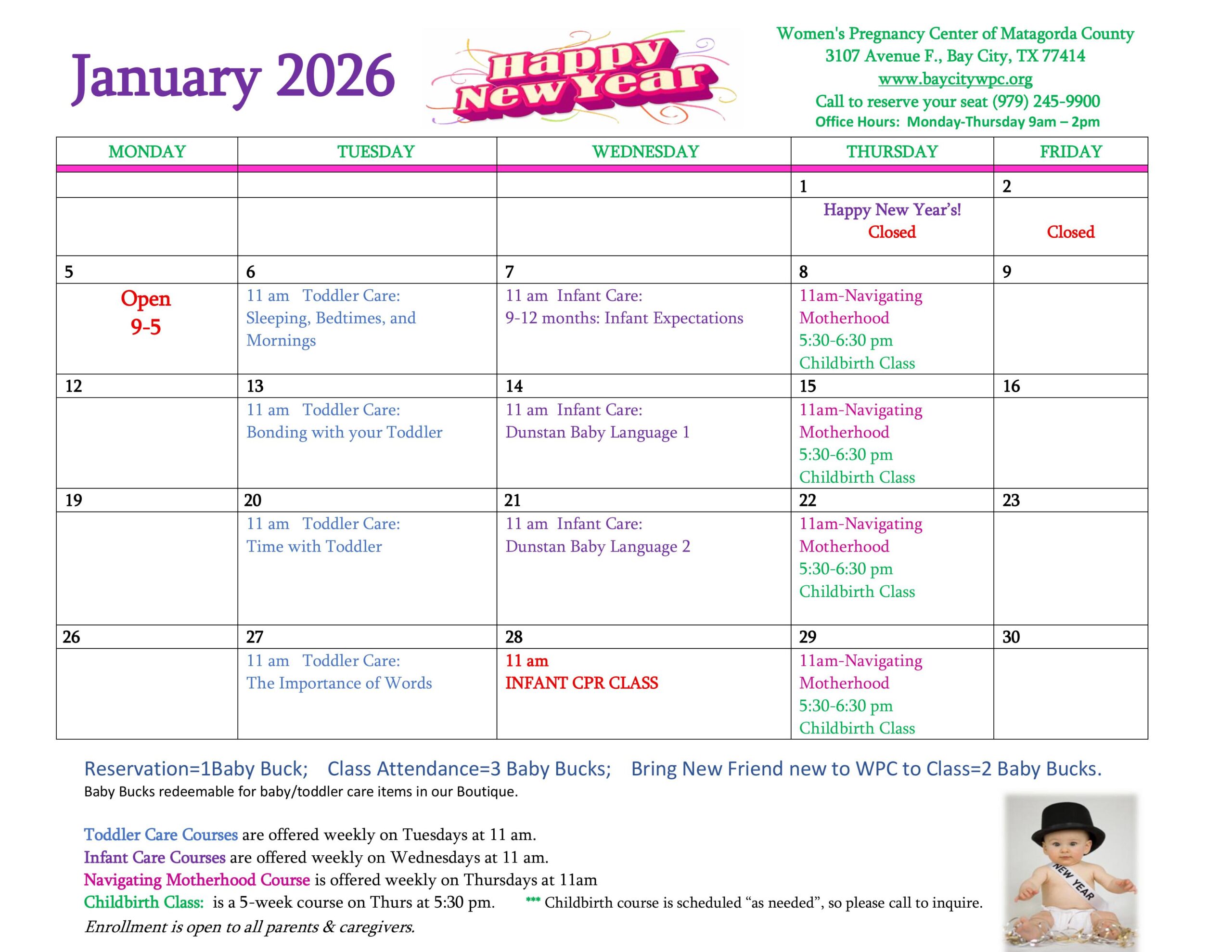 WPC April 2021 Calendar